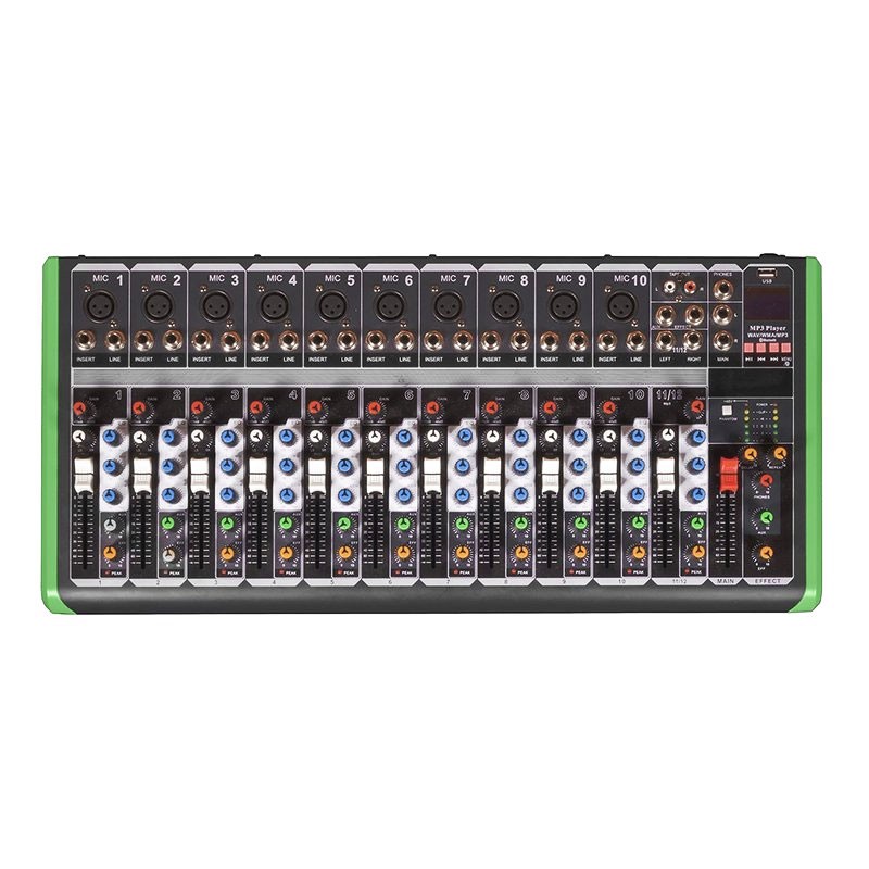 CONSOLA ANÁLOGA PROBASS PM-1624BT / 12 CANALES/ BLUETOOTH