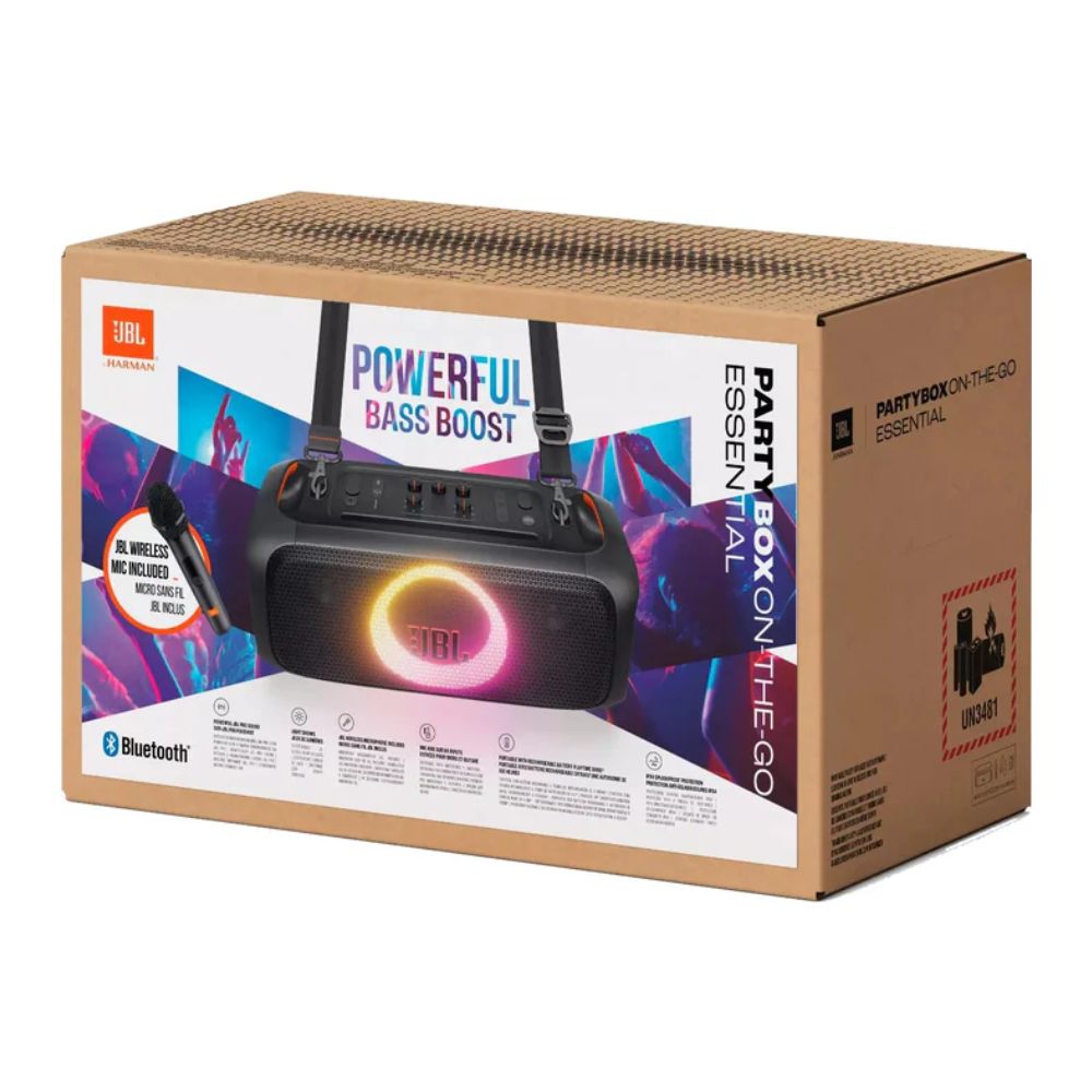 PARLANTE JBL PARTYBOX ON THE GO ESSENTIAL 100W JBLPBOTGESAM - Imagen 11