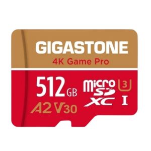 MEMORIA MICRO SD GIGASTONE 512GB XC I U3 A2 V30 100 60 MB S