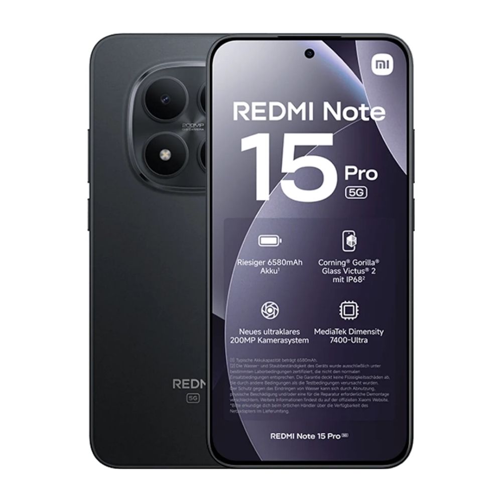 TELEFONO XIAOMI REDMI NOTE 15 PRO 5G 8GB 256GB BLACK