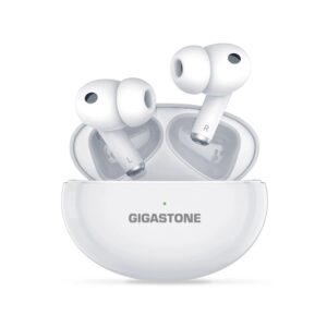 AUDIFONOS BLUETOOTH GIGASTONE IN EAR ANC WHITE GS-TWS-TAQ1