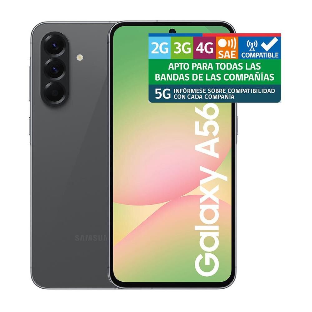 TELEFONO SAMSUNG A56 DS 5G 8GB 256GB BLACK GRAPHITE SM-A566 - Imagen 7