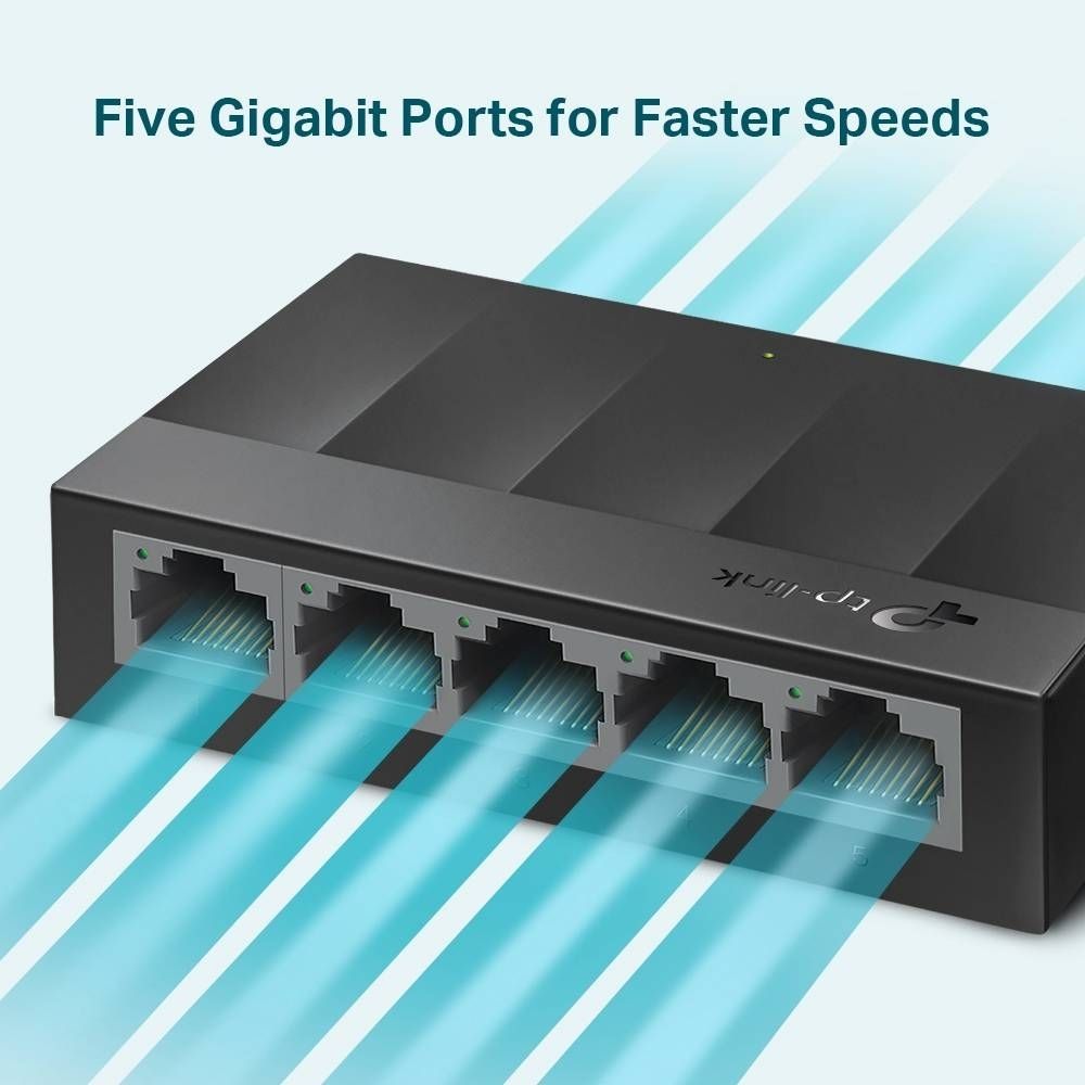 SWITCH TPLINK LS1005G 5 PUERTOS ETHERNET 10 100 1000 - Imagen 3