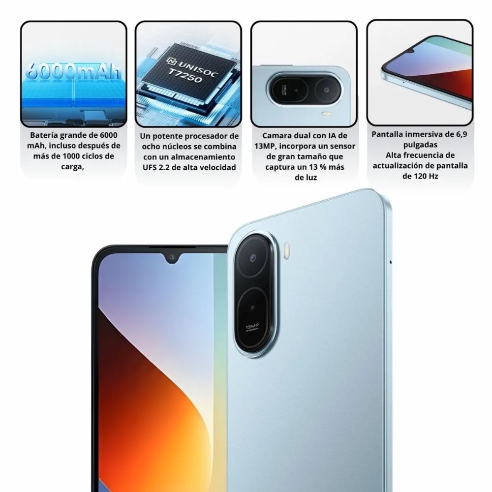 TELEFONO XIAOMI REDMI A7 PRO 4G 4GB 128GB MIST BLUE 25128RN17L - Imagen 3