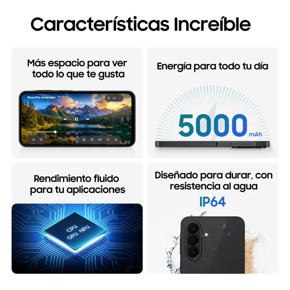 TELEFONO SAMSUNG A27 5G DS 6GB 128GB BLACK SM-A276BZKKGTO - Imagen 4