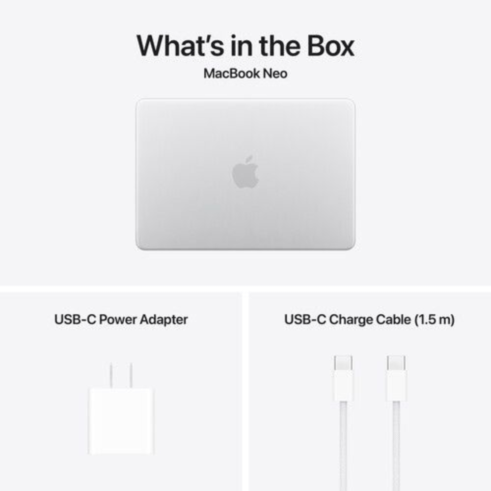 NOTEBOOK MACBOOK NEO 13" A18 PRO 8GB 5NUCLEOS 256GB SILVER MHFA4CI A - Imagen 3