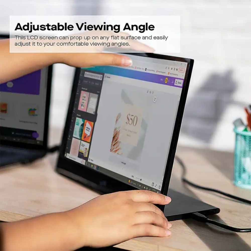 MONITOR PORTATIL GLANCE 16" CON DOBLE PARLANTE MOBILE PIXELS 101-1009P01 - Imagen 5